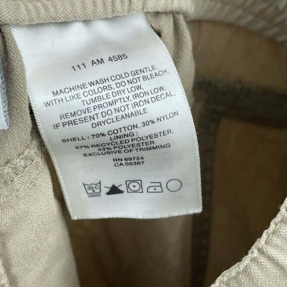 Columbia Mens M Cargo Shorts Medium Khaki With Pockets & Elastic Waist 4765 - Picture 7 of 9